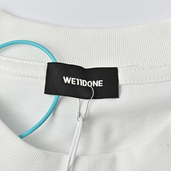 We11done Letter Logo Printed Patchwork Long Sleeves - Picture 3 of 7